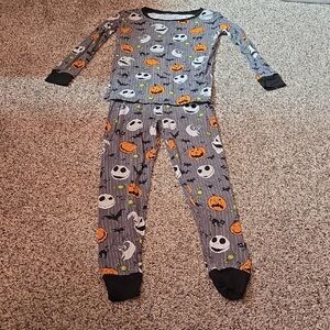 Little Sleepies Halloween Pajama Set - Gray, Black, Orange